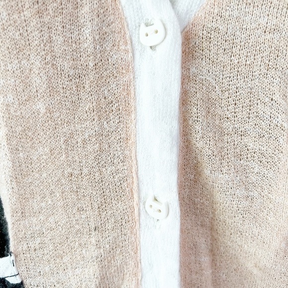 Owl Cardigan Knit Thin Spring Cat Buttons Fun Japanese - Picture 5 of 7